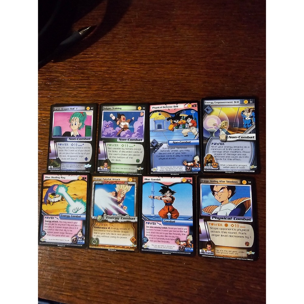 Dragon Ball Z Trading Cards Power Level Energy Combat